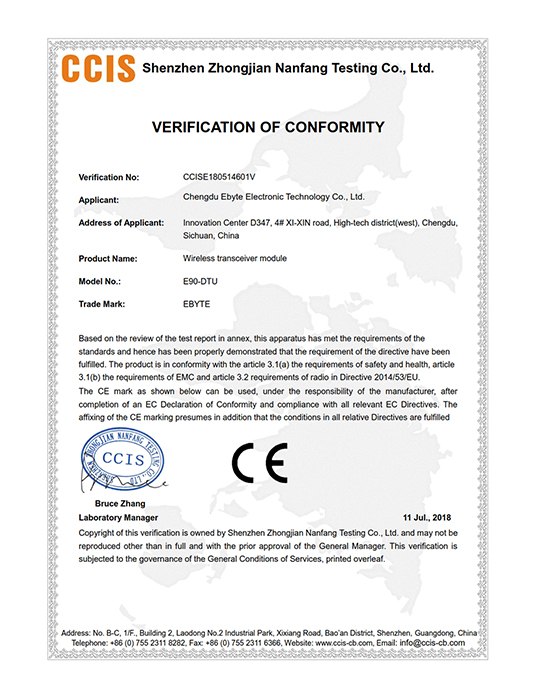 CE Certification