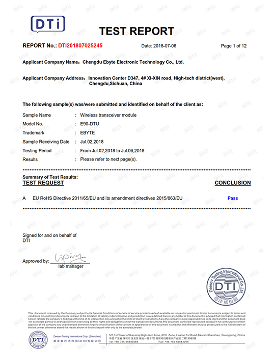 ROSH Certification