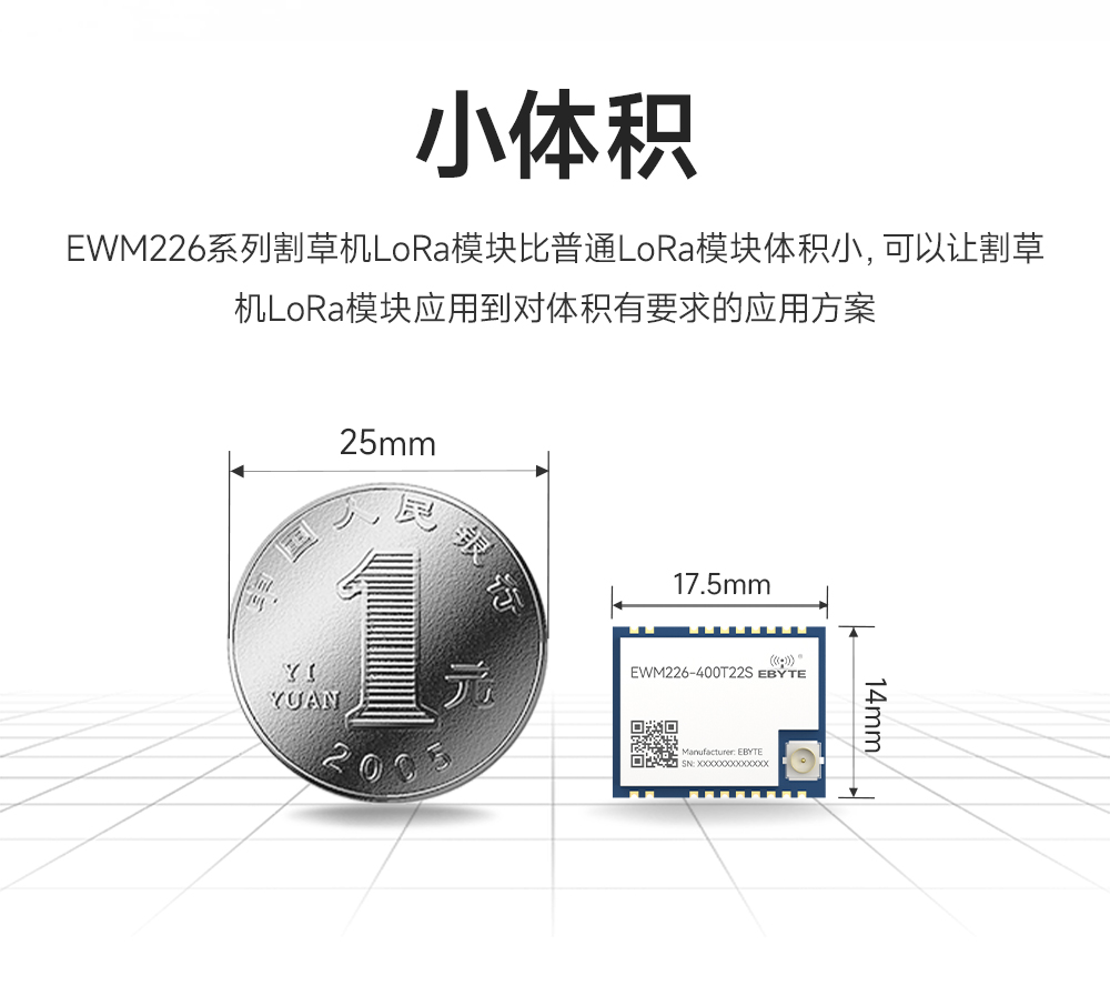 EWM226-400T22S 割草机LoRa无线数传模块 (6)